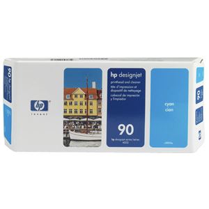（まとめ） HP90 プリントヘッド／クリーナー シアン C5055A 1個 【×3セット】