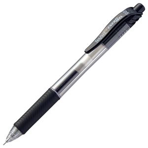 （まとめ） TANOSEE ノック式ゲルインクボールペン ニードルタイプ 0.5mm 黒 1本 【×60セット】