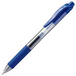 （まとめ） TANOSEE ノック式ゲルインクボールペン ニードルタイプ 0.5mm 青 1本 【×60セット】