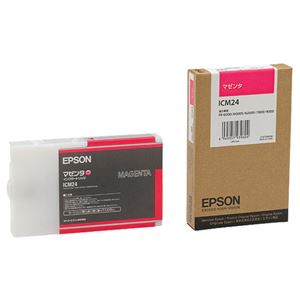 （まとめ） エプソン EPSON PX-Pインクカートリッジ マゼンタ 110ml ICM24 1個 【×6セット】