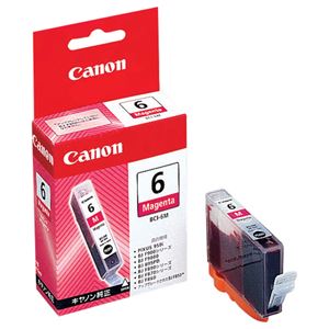 （まとめ） キャノン Canon インクタンク BCI-6M マゼンタ 4707A001 1個 【×10セット】