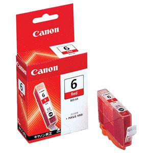 （まとめ） キャノン Canon インクタンク BCI-6R レッド 8891A001 1個 【×10セット】