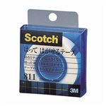 （まとめ） 3M スコッチ はってはがせるテープ 811 小巻 18mm×30m クリアケース入 811-1-18C 1巻 【×10セット】