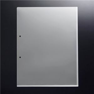 （まとめ） G-Aim 2穴ホルダー マチ付 A4タテ クリア YG-201 1パック（10枚） 【×10セット】