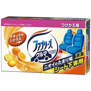 （まとめ） P＆G クルマ用置き型ファブリーズ ナチュラルシトラスの香り つけかえ用 130g 1個 【×10セット】