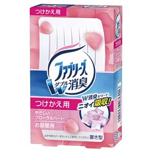 （まとめ） P＆G 置き型ファブリーズ やさしいフローラルハート つけかえ用 130g 1個 【×10セット】