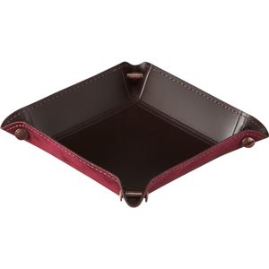 （まとめ） SEF アクセサリートレーS ボルドー 1個 【×5セット】