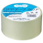 （まとめ） TANOSEE OPPテープ 薄手 厚さ0.052mm 48mm×50m 1巻 【×30セット】