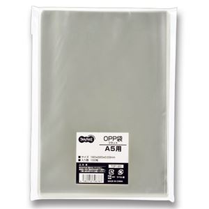 （まとめ） TANOSEE OPP袋 フラット A5用 160×220mm 1パック（100枚） 【×15セット】