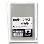 （まとめ） TANOSEE OPP袋 フラット 小物用（大） 80×120mm 1パック（100枚） 【×30セット】