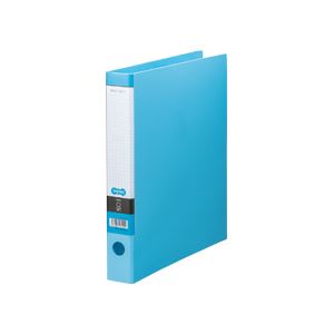 （まとめ） TANOSEE Oリングファイル A4タテ 2穴 250枚収容 背幅44mm ライトブルー 1冊 【×20セット】