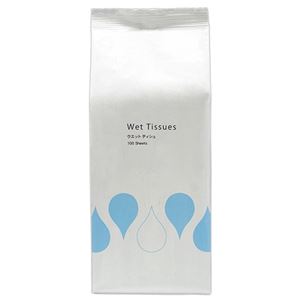 （まとめ） TANOSEE ウェットティッシュ ボトル詰替用 1パック（100枚） 【×15セット】