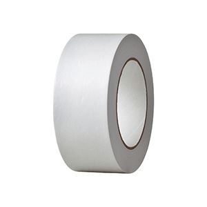 （まとめ） TANOSEE クラフトテープ 重ね貼可能 50mm×50m 白 1巻 【×20セット】