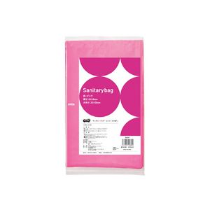 （まとめ） TANOSEE サニタリーバッグ ピンク 1パック（50枚） 【×20セット】