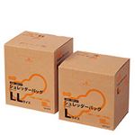 （まとめ） TANOSEE シュレッダーバッグ 耳付 半透明 LLサイズ 0.03mm厚 BOXタイプ 1箱（100枚） 【×2セット】
