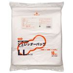 （まとめ） TANOSEE シュレッダーバッグ 耳付 半透明 LLサイズ 0.04mm厚 1パック（10枚） 【×5セット】