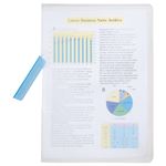 （まとめ） TANOSEE スライドクリップファイル A4タテ 20枚収容 クリア 1冊 【×25セット】