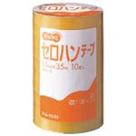 （まとめ） TANOSEE セロハンテープ 15mm×35m 1パック（10巻） 【×5セット】