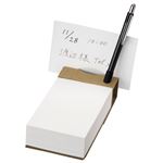 （まとめ） TANOSEE ツインペン立てメモ クラフト表紙天のりとじ 1冊 【×20セット】
