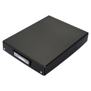 （まとめ） TANOSEE デスクトレー A4 黒 1個 【×10セット】