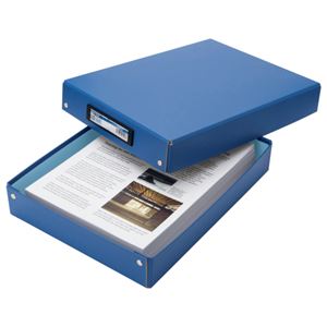 （まとめ） TANOSEE デスクトレー A4 青 1個 【×10セット】