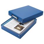 （まとめ） TANOSEE デスクトレー A4 青 1個 【×10セット】
