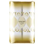 （まとめ） TANOSEE トイレットペーパー パルプブレンド ダブル 芯あり 27.5mm 1パック（12ロール） 【×10セット】