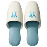 （まとめ） TANOSEE トイレ用 吊り込みスリッパ ブルー 1足 【×5セット】
