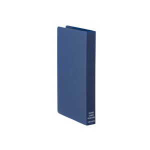 （まとめ） TANOSEE ネームカードホルダー コンパクト 120名用 ブルー 1冊 【×20セット】