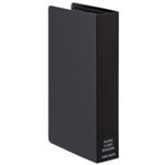 （まとめ） TANOSEE ネームカードホルダー コンパクト 240名用 ブラック 1冊 【×15セット】
