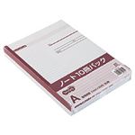 （まとめ） TANOSEE ノートブック セミB5 A罫7mm 30枚 1パック（10冊） 【×10セット】