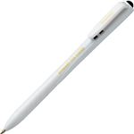 （まとめ） TANOSEE ノック式なめらかインク油性ボールペン（使い切りタイプ） 0.7mm 黒 （軸色 白） 1パック（10本） 【×15セット】