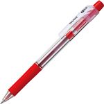 （まとめ） TANOSEE ノック式油性ボールペン ロング芯タイプ 0.5mm 赤 1本 【×60セット】