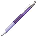 （まとめ） TANOSEE ノック式油性ボールペン（なめらかインク） 0.5mm 黒 （軸色 ラベンダー） 1本 【×60セット】
