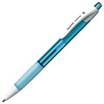 （まとめ） TANOSEE ノック式油性ボールペン（なめらかインク） 0.7mm 黒 （軸色 アクアブルー） 1本 【×60セット】