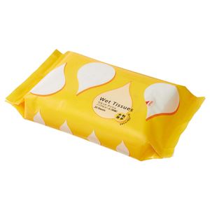 （まとめ） TANOSEE ノンアルコール除菌ウェットティッシュ 大判・厚手タイプ 1パック（20枚） 【×15セット】