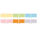 （まとめ） TANOSEE ふきだしふせん 48×60mm 6色 1パック（12冊） 【×10セット】