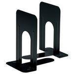 （まとめ） TANOSEE ブックエンド T型 特大 ブラック 1組（2枚） 【×10セット】