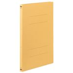 （まとめ） TANOSEE フラットファイル（NS） A4タテ 150枚収容 背幅18mm 黄 1パック（3冊） 【×40セット】