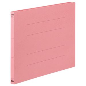 （まとめ） TANOSEE フラットファイル（NS） A4ヨコ 150枚収容 背幅18mm ピンク 1パック（3冊） 【×30セット】