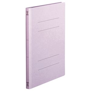 （まとめ） TANOSEE フラットファイル（スタンダードカラー） A4タテ 150枚収容 背幅18mm 紫 1パック（10冊） 【×10セット】