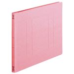 （まとめ） TANOSEE フラットファイル（スタンダードカラー） A4ヨコ 150枚収容 背幅18mm ピンク 1パック（10冊） 【×5セット】