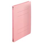 （まとめ） TANOSEE フラットファイル（再生PP） A4タテ 150枚収容 背幅18mm ピンク 1パック（5冊） 【×5セット】