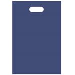 （まとめ） TANOSEE ポリエチレン手提げ袋 小判抜き ソフトタイプ M ヨコ250×タテ380×厚さ0.045mm ネイビー 1パック（50枚） 【×10セット】