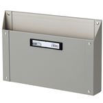 （まとめ） TANOSEE マグネットボックス（貼り表紙） A4サイズ グレー 1個 【×4セット】