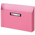 （まとめ） TANOSEE マグネットボックス（貼り表紙） A4サイズ ピンク 1個 【×4セット】