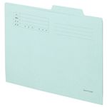 （まとめ） TANOSEE 個別フォルダー A4 ブルー 1パック（10冊） 【×15セット】