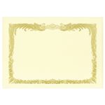 （まとめ） TANOSEE 賞状用紙 クリーム A4 タテ書用 1冊（10枚） 【×10セット】