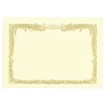 （まとめ） TANOSEE 賞状用紙 クリーム B4 タテ書用 1冊（10枚） 【×5セット】