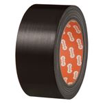 （まとめ） TANOSEE 布テープ（カラー） 50mm×25m 黒 1巻 【×15セット】